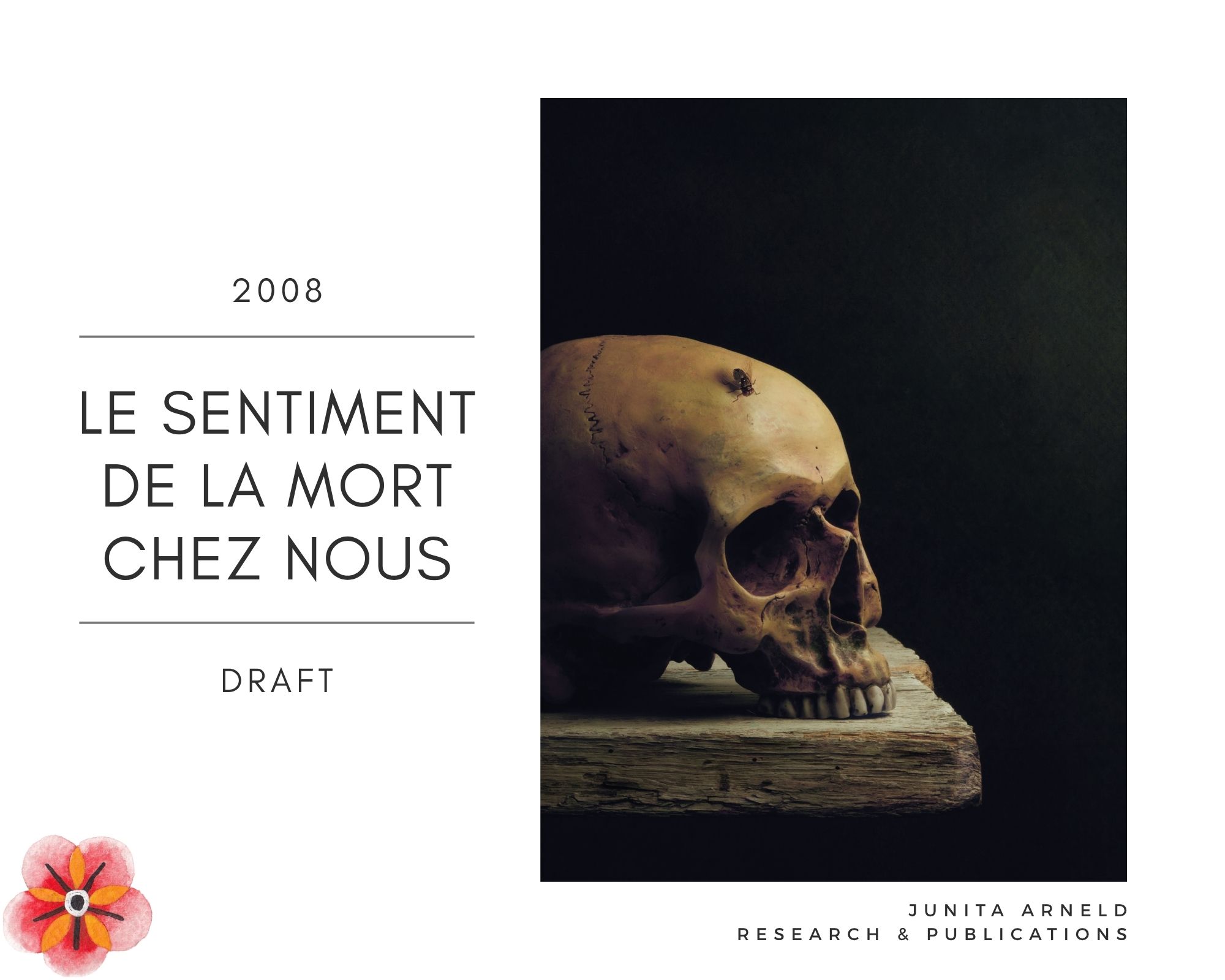 Cover — Le sentiment de la mort chez nous (French draft) 2008